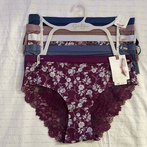 Jessica Simpson 5 Pack of Ultra Flirty Cheeky Fit Underwear Panty